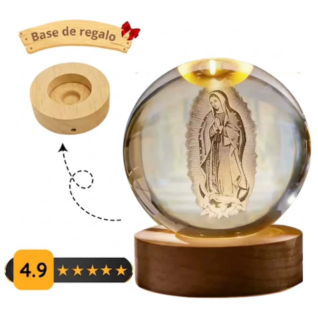 Esfera Virgen Maria que fortalece tu fe cada día