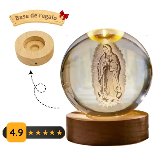 Esfera Virgen Maria que fortalece tu fe cada día